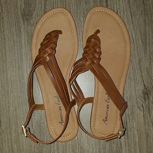 American Eagle by Payless Brown Sling Sandals